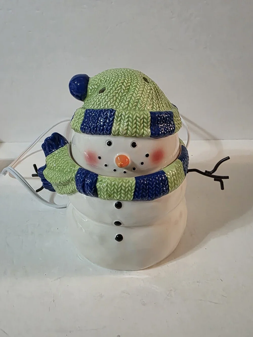 Scentsy Snowman Premium Warmer Holiday Collection In Box